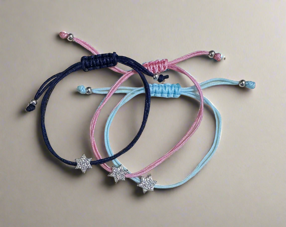 New! Magen David CZ on String