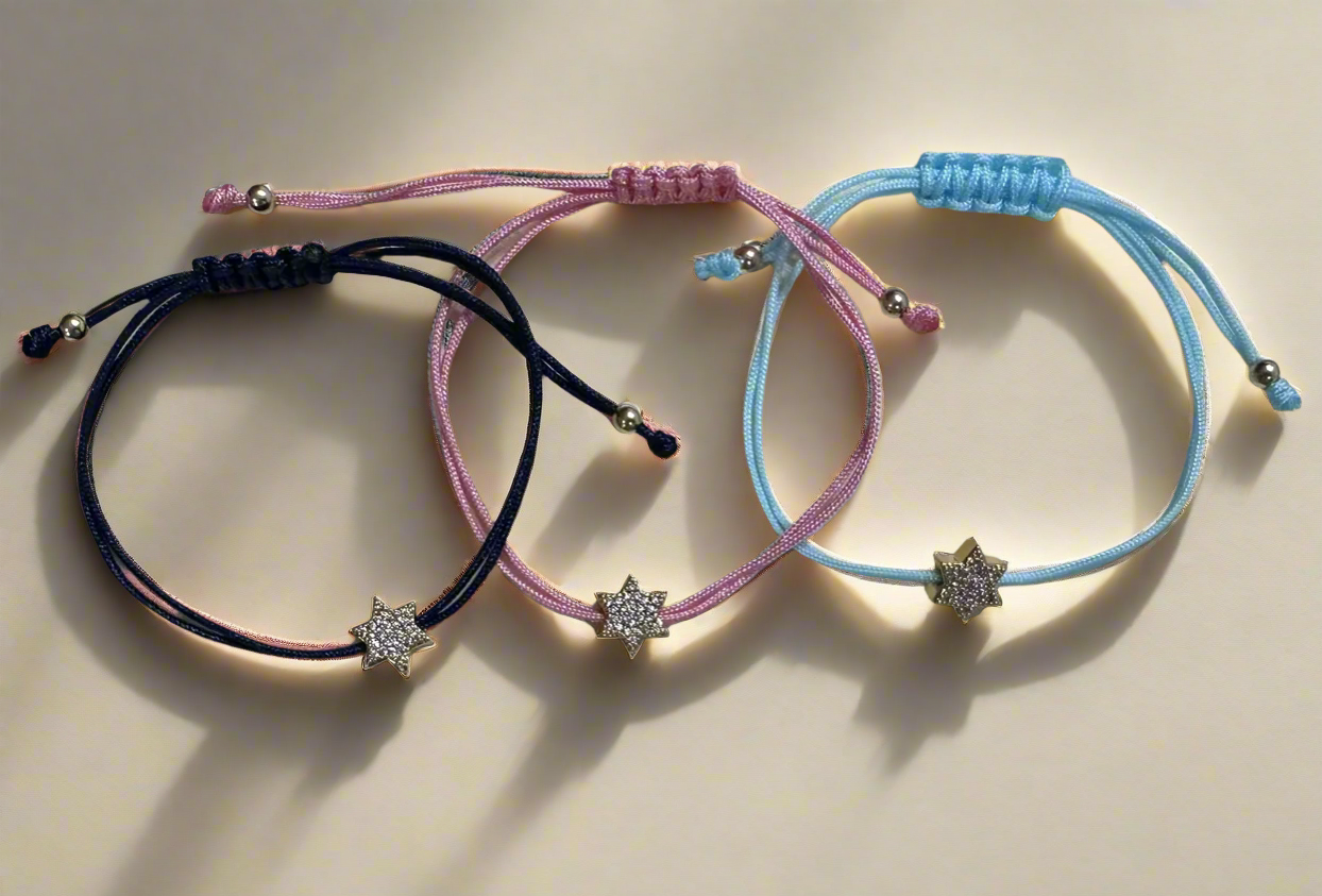 New! Magen David CZ on String