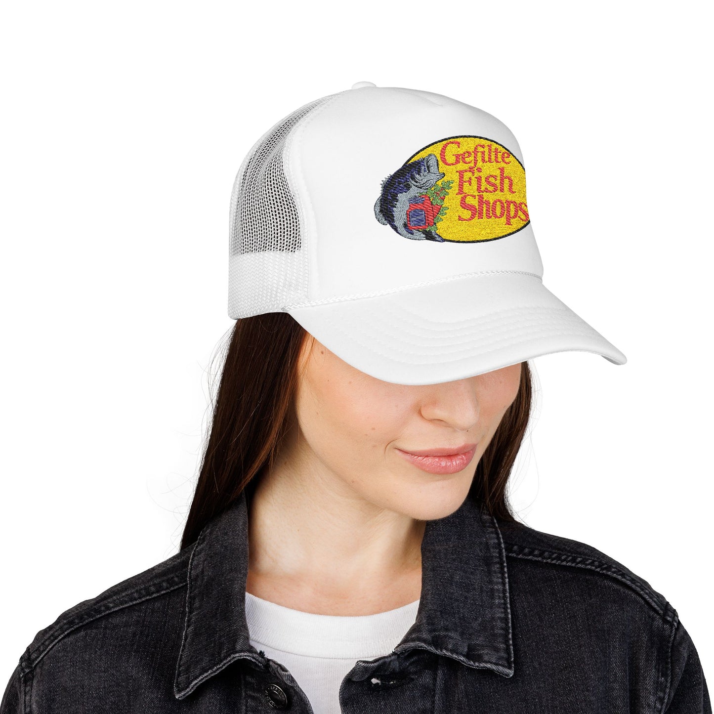 Custom Bar Mitzvah Hats (Set of 10), Personalized Bat Mitzvah Trucker Hat, Bulk Event Merch, Party Favor — Gefilte Pro