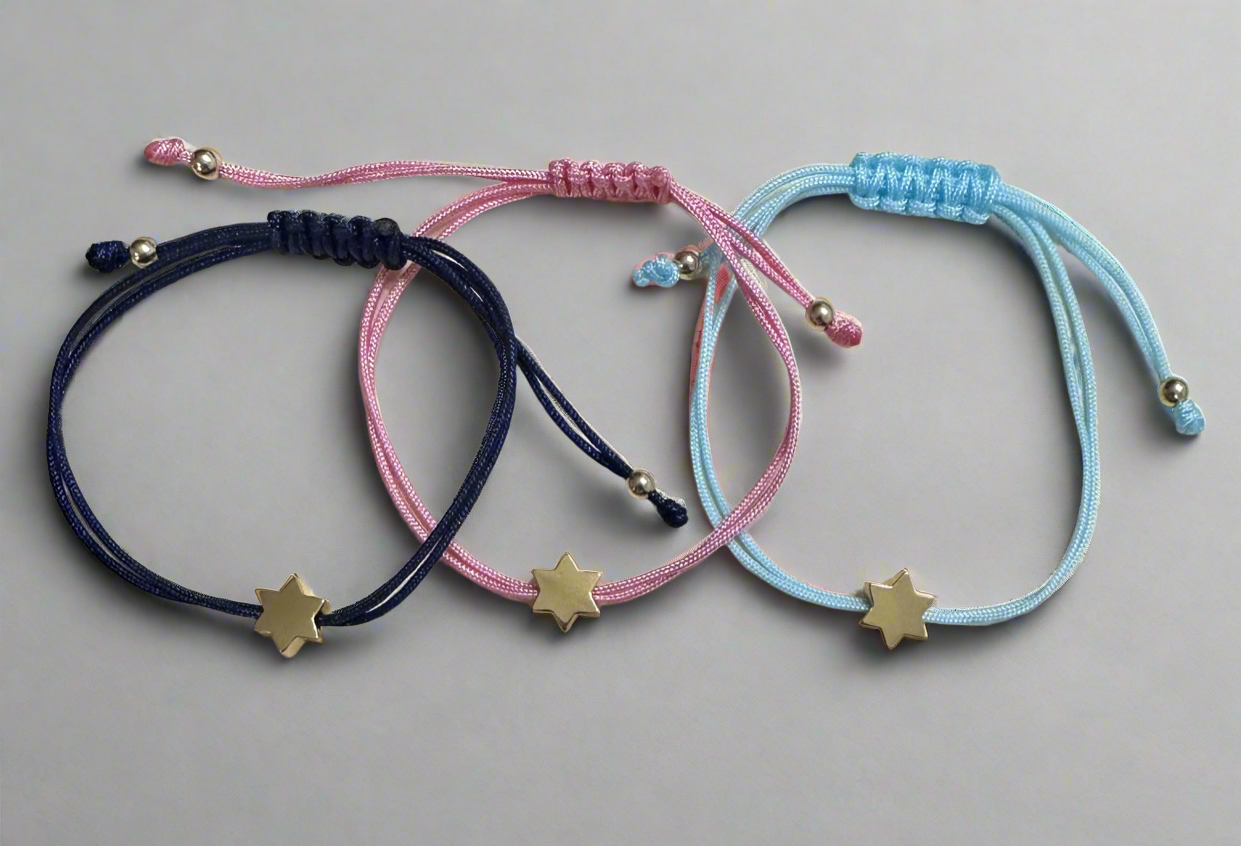 New! Magen David CZ on String