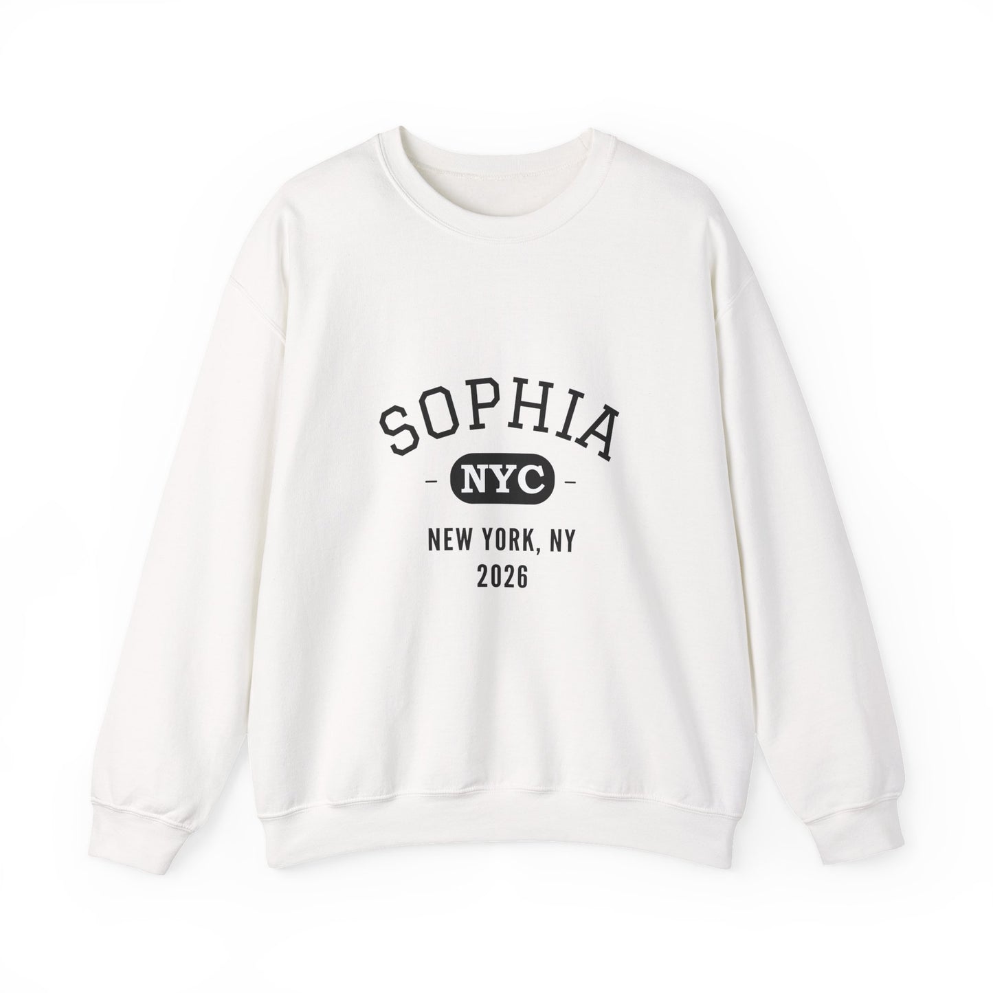 Custom Bar Mitzvah Sweatshirts (Set of 10), Personalized Bat Mitzvah Crewneck, Bulk Event Merch, Youth Party Favor — NYC City Drop