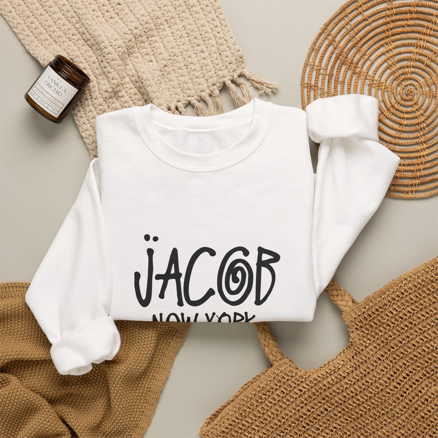 Custom Bar Mitzvah Sweatshirts (Set of 10), Personalized Bat Mitzvah Crewneck, Bulk Event Merch, Youth Party Favor — Urban Drop Street Style