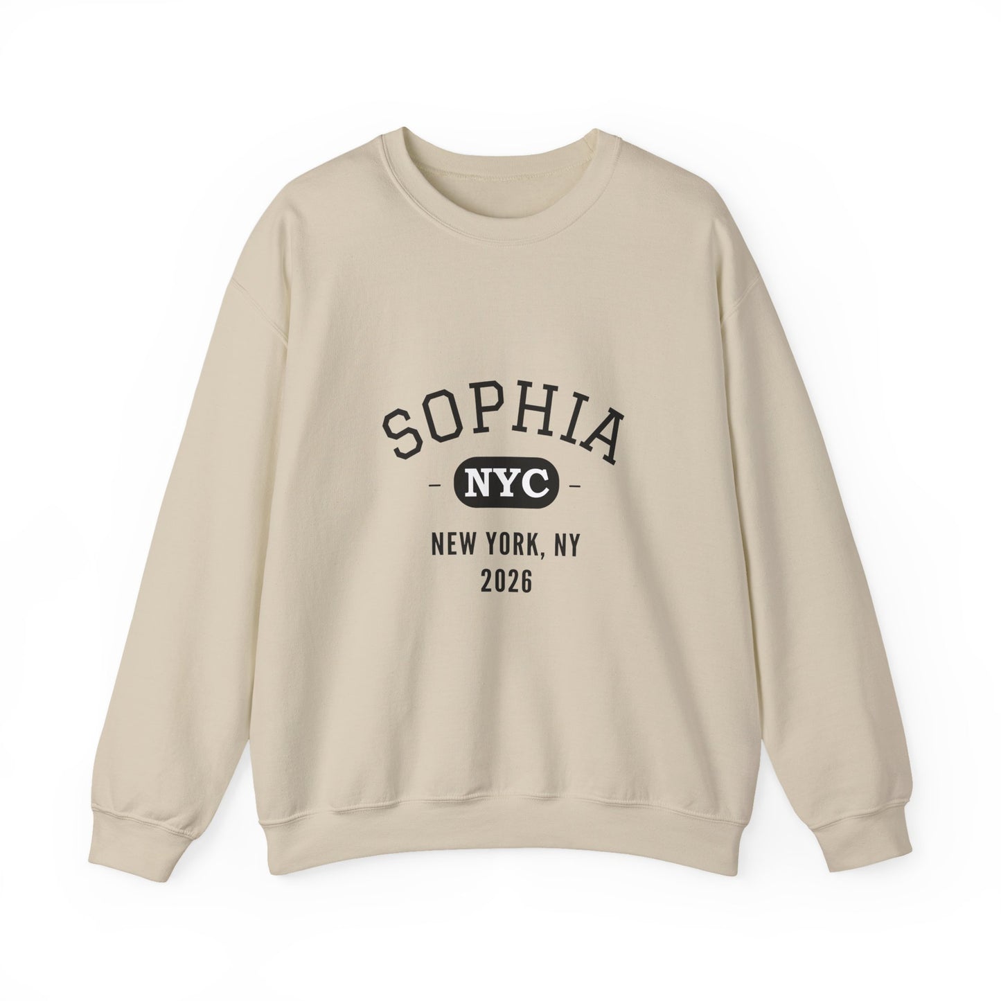 Custom Bar Mitzvah Sweatshirts (Set of 10), Personalized Bat Mitzvah Crewneck, Bulk Event Merch, Youth Party Favor — NYC City Drop