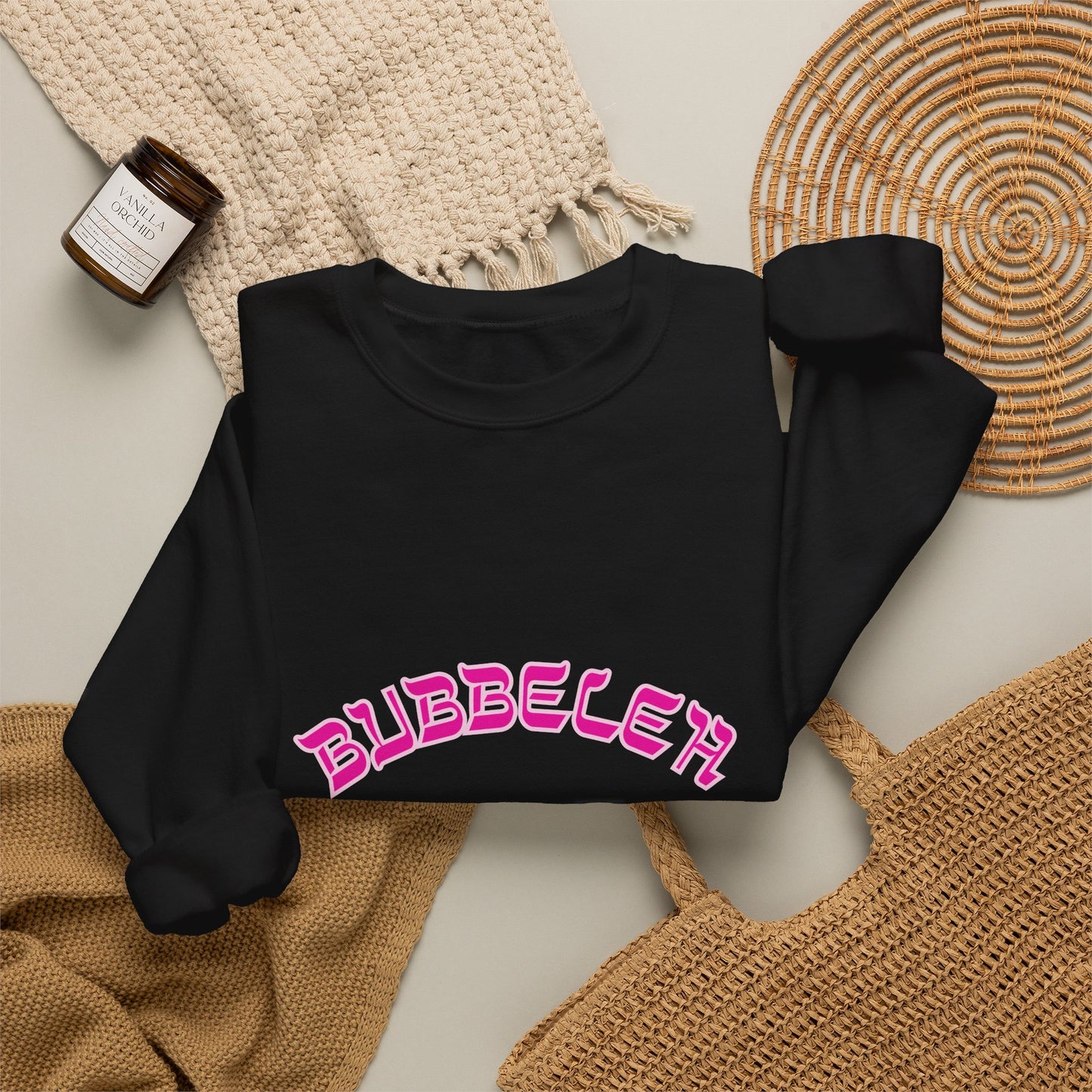 Bubbeleh Sweatshirt, Funny Yiddish Jewish Crewneck, Cute Hebrew Gift, Preppy Jewish Humor