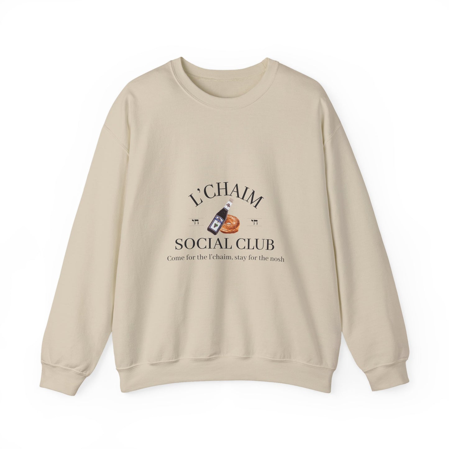 Custom Bar Mitzvah Sweatshirts (Set of 10), Personalized Bat Mitzvah Crewneck, Bulk Event Merch, Youth Party Favor — L'Chaim Social Club