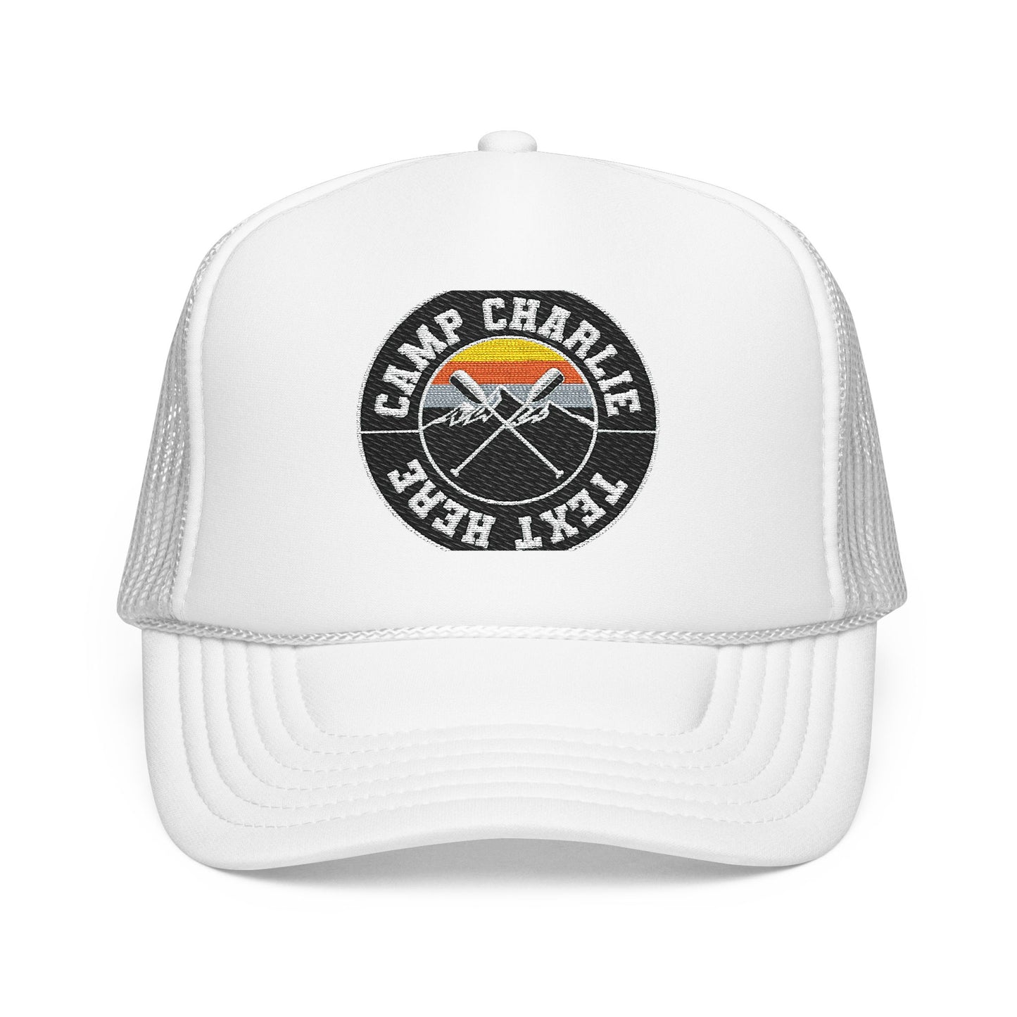 Custom Bar Mitzvah Hats (Set of 10), Personalized Bat Mitzvah Trucker Hat, Bulk Event Merch, Party Favor — Camp