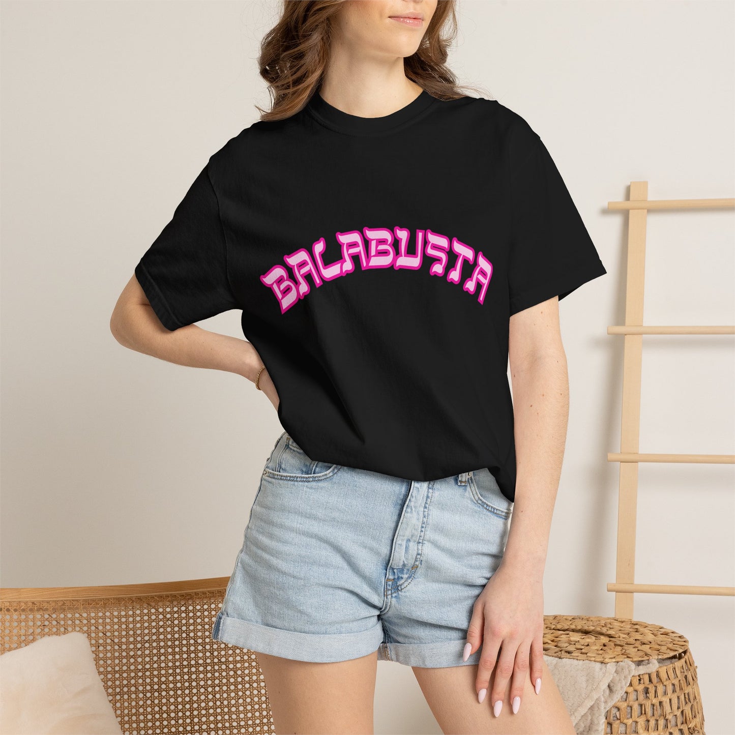 Balabusta T-Shirt, Funny Yiddish Jewish Tee, Cute Hebrew Gift, Preppy Jewish Humor
