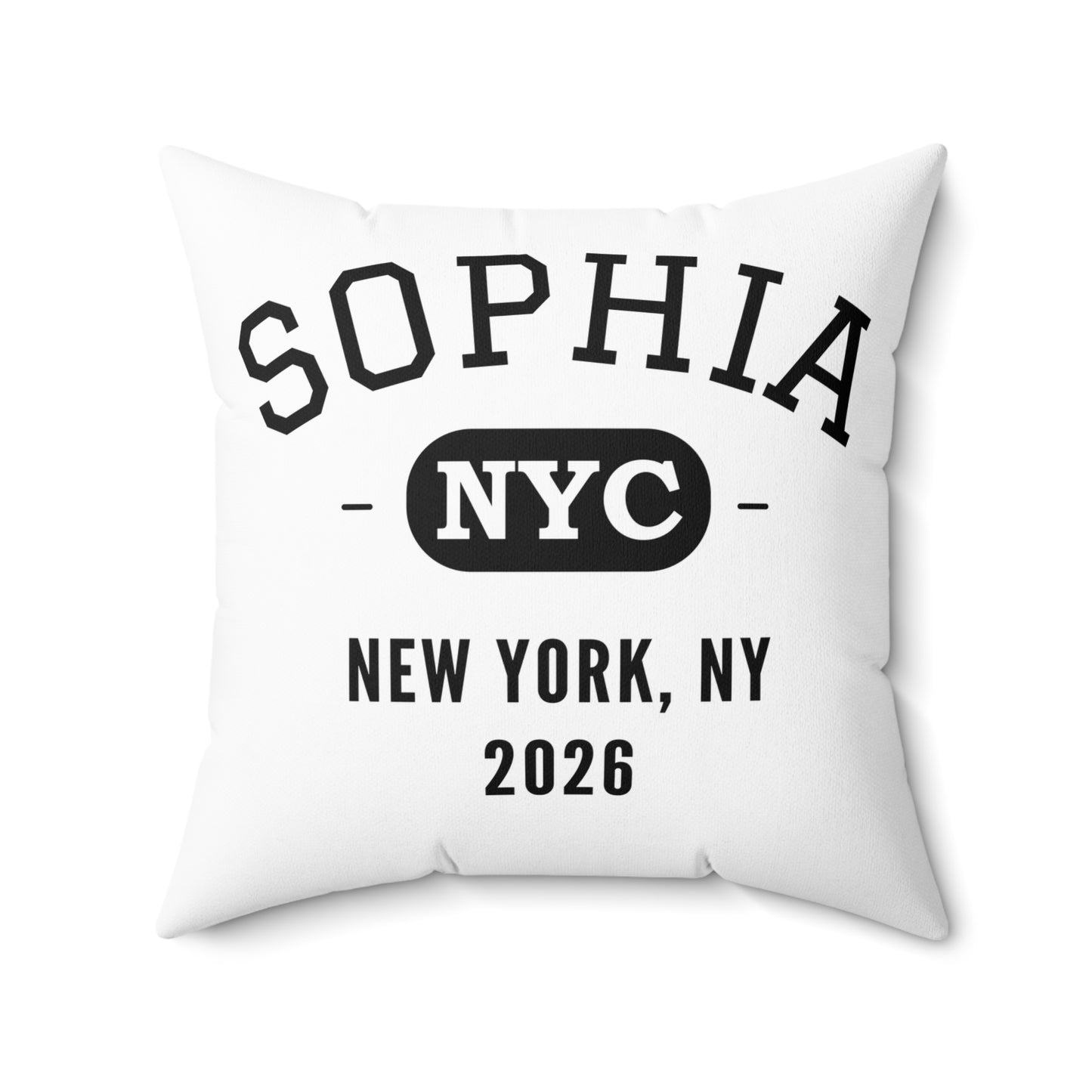 Custom Bar Mitzvah Pillow (Set of 10), Personalized Bat Mitzvah Keepsake, Bulk Event Favor — NYC City Drop