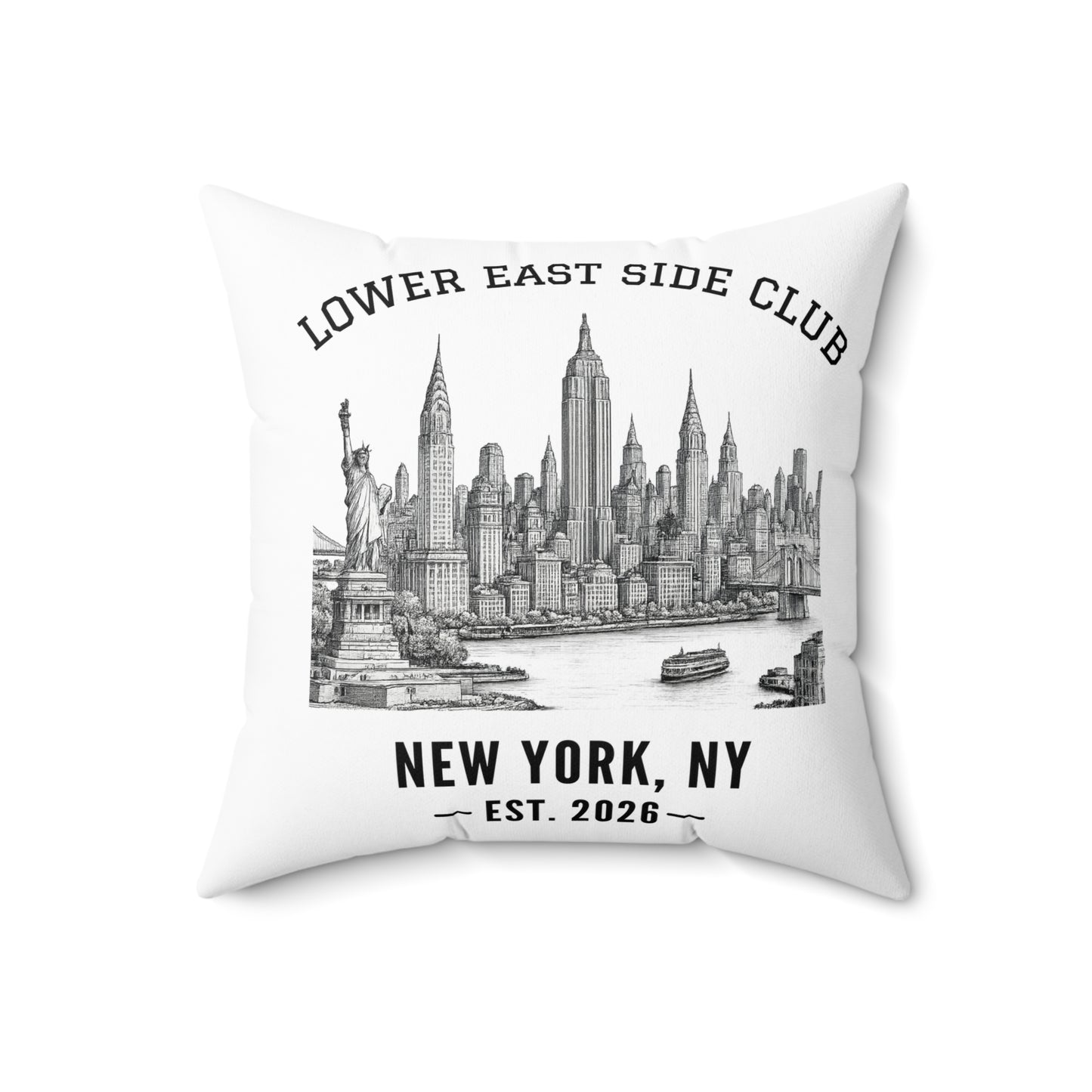 Custom Bar Mitzvah Pillow (Set of 10), Personalized Bat Mitzvah Keepsake, Bulk Event Favor — NYC City Drop