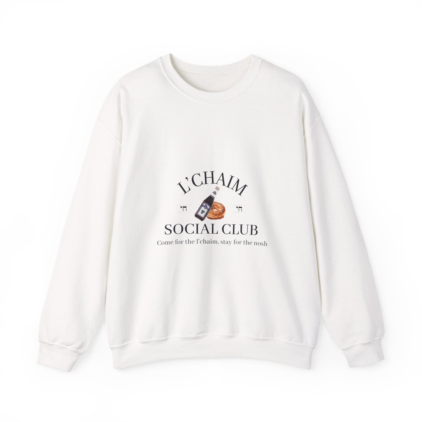 Custom Bar Mitzvah Sweatshirts (Set of 10), Personalized Bat Mitzvah Crewneck, Bulk Event Merch, Youth Party Favor — L'Chaim Social Club