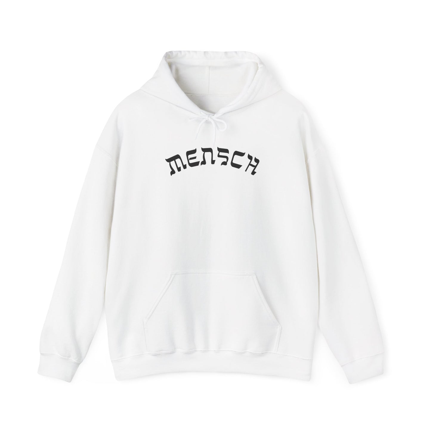 Mensch Hoodie, Funny Yiddish Jewish Sweatshirt, Cute Hebrew Gift, Preppy Jewish Humor
