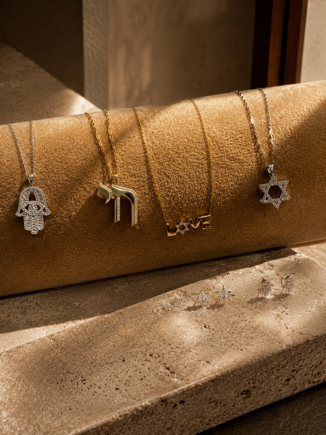 LOVE Necklace with Star of David