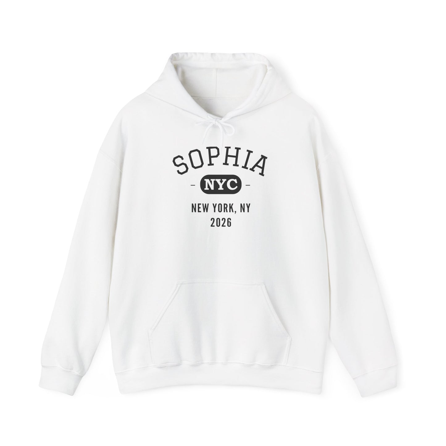 Custom Bar Mitzvah Hoodies (Set of 10), Personalized Bat Mitzvah Hoodie, Bulk Event Merch, Youth Party Favor — NYC City Drop