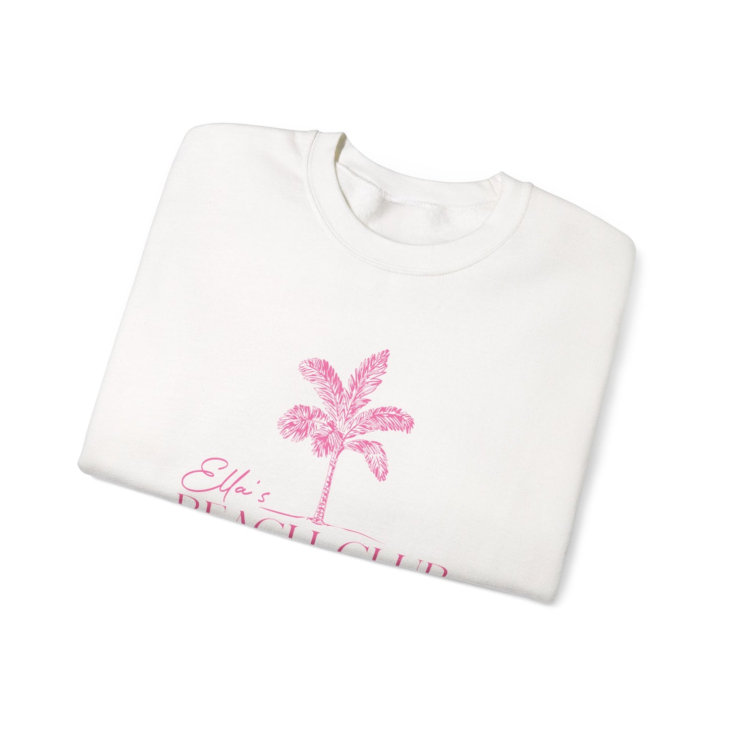 Custom Bar Mitzvah Sweatshirts (Set of 10), Personalized Bat Mitzvah Crewneck, Bulk Event Merch, Youth Party Favor — Beach Club