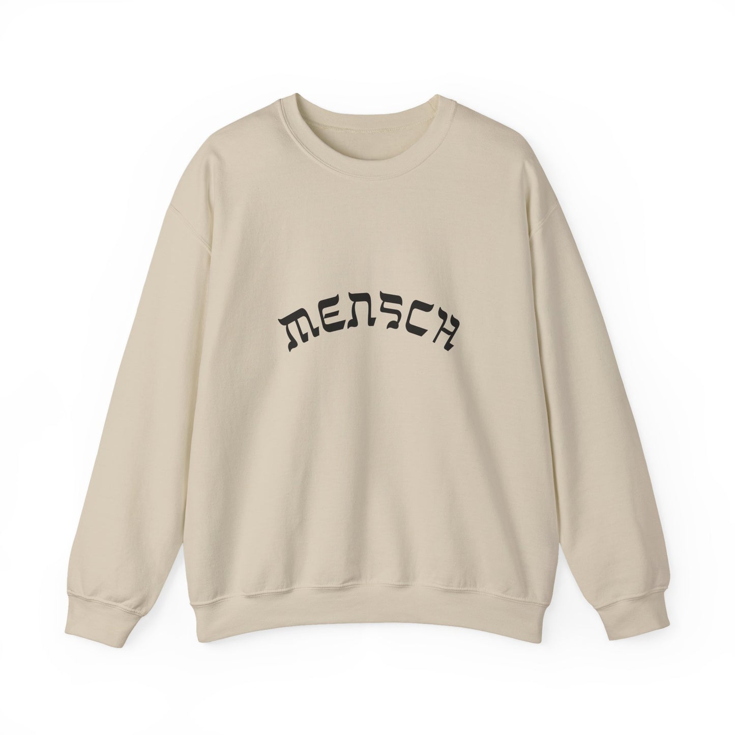 Mensch Sweatshirt, Funny Yiddish Jewish Crewneck, Cute Hebrew Gift, Preppy Jewish Humor