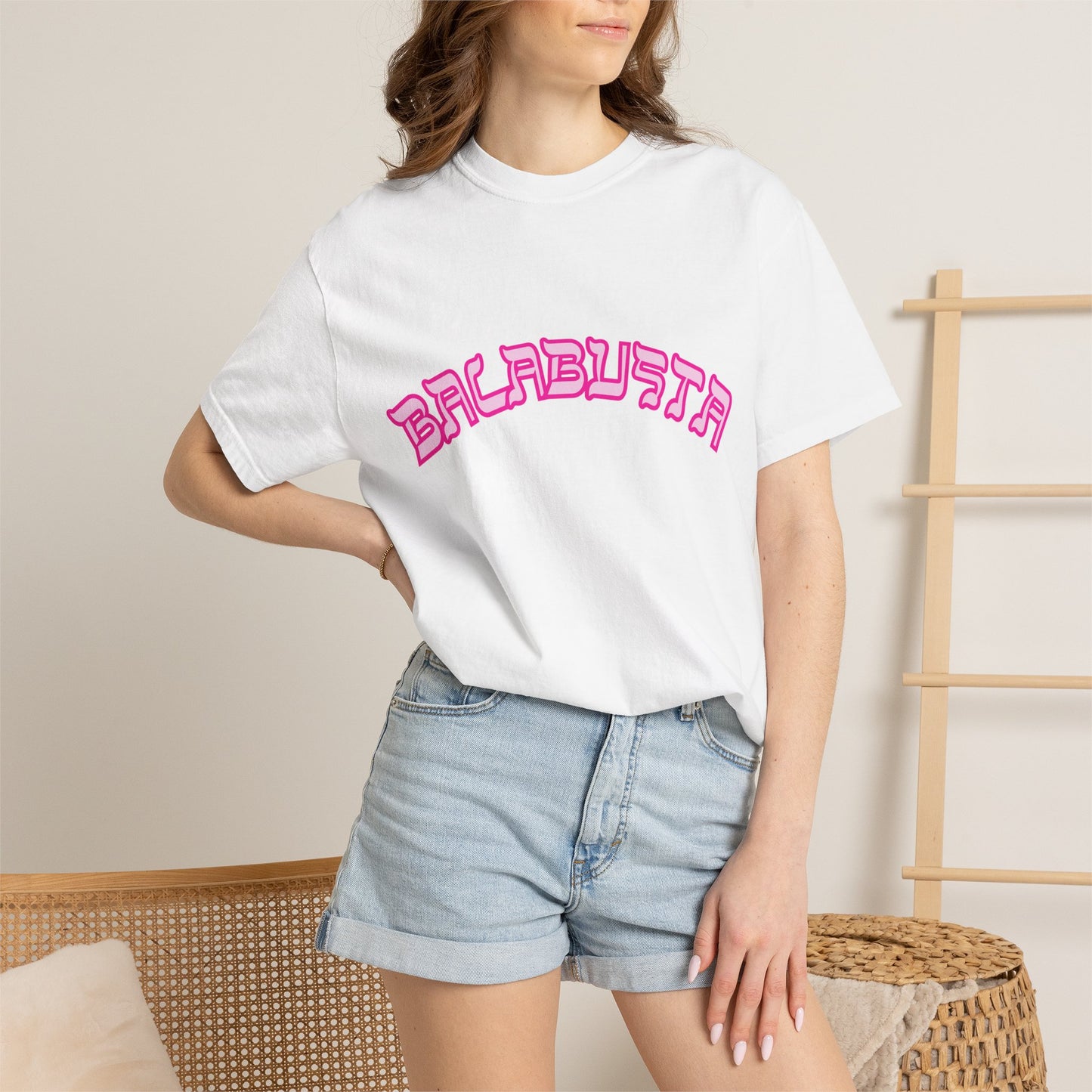 Balabusta T-Shirt, Funny Yiddish Jewish Tee, Cute Hebrew Gift, Preppy Jewish Humor