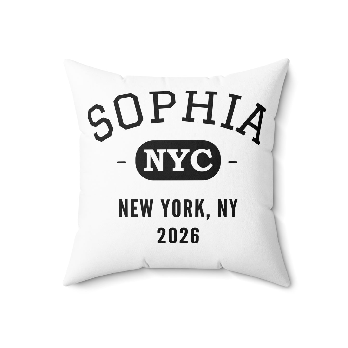Custom Bar Mitzvah Pillow (Set of 10), Personalized Bat Mitzvah Keepsake, Bulk Event Favor — NYC City Drop