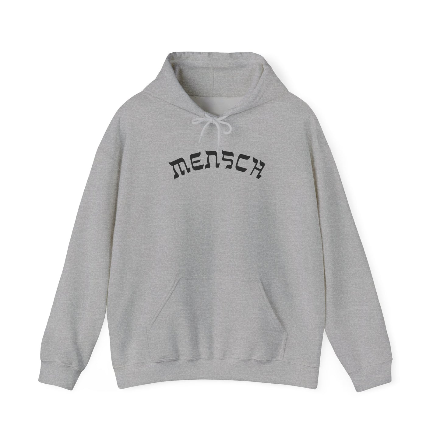 Mensch Hoodie, Funny Yiddish Jewish Sweatshirt, Cute Hebrew Gift, Preppy Jewish Humor