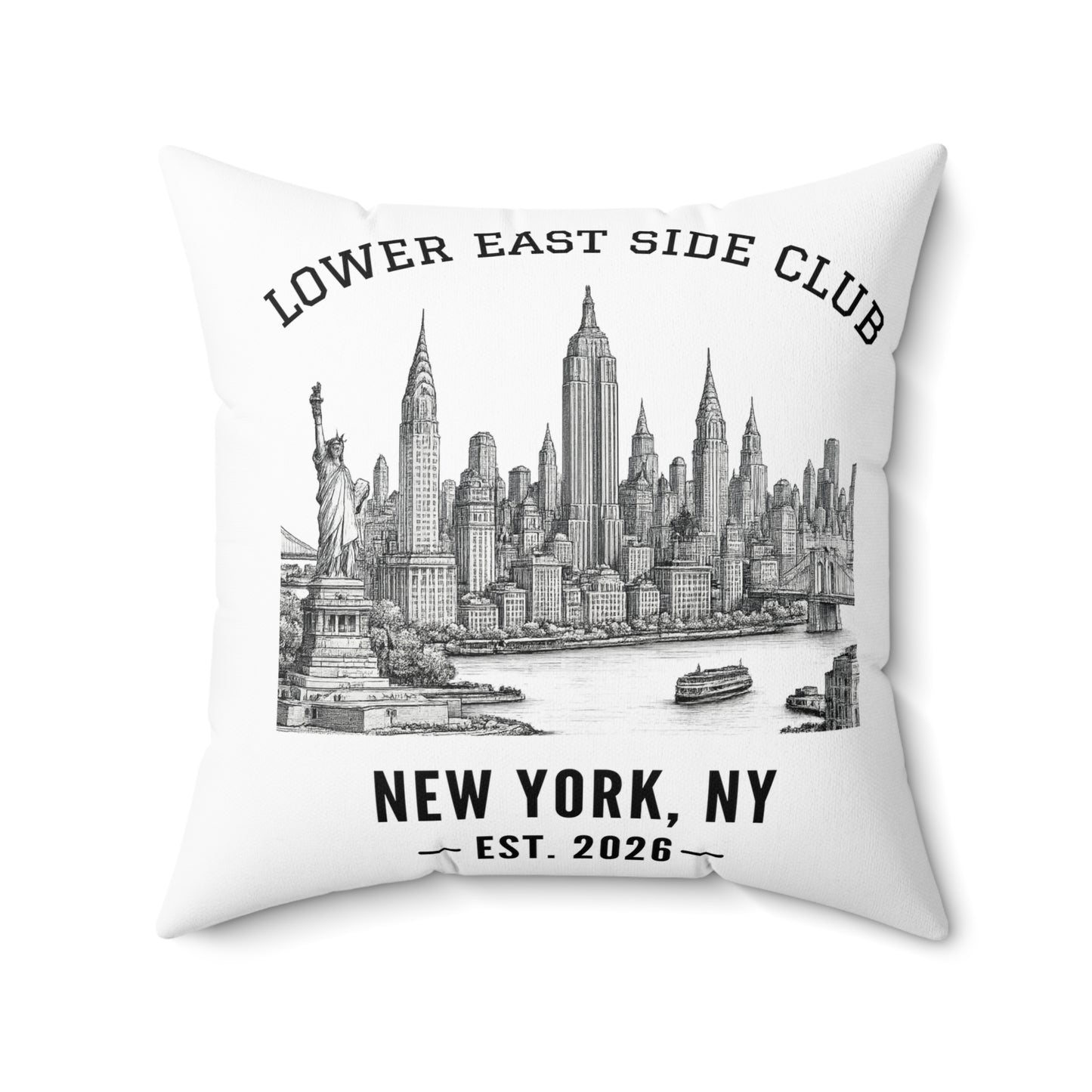 Custom Bar Mitzvah Pillow (Set of 10), Personalized Bat Mitzvah Keepsake, Bulk Event Favor — NYC City Drop