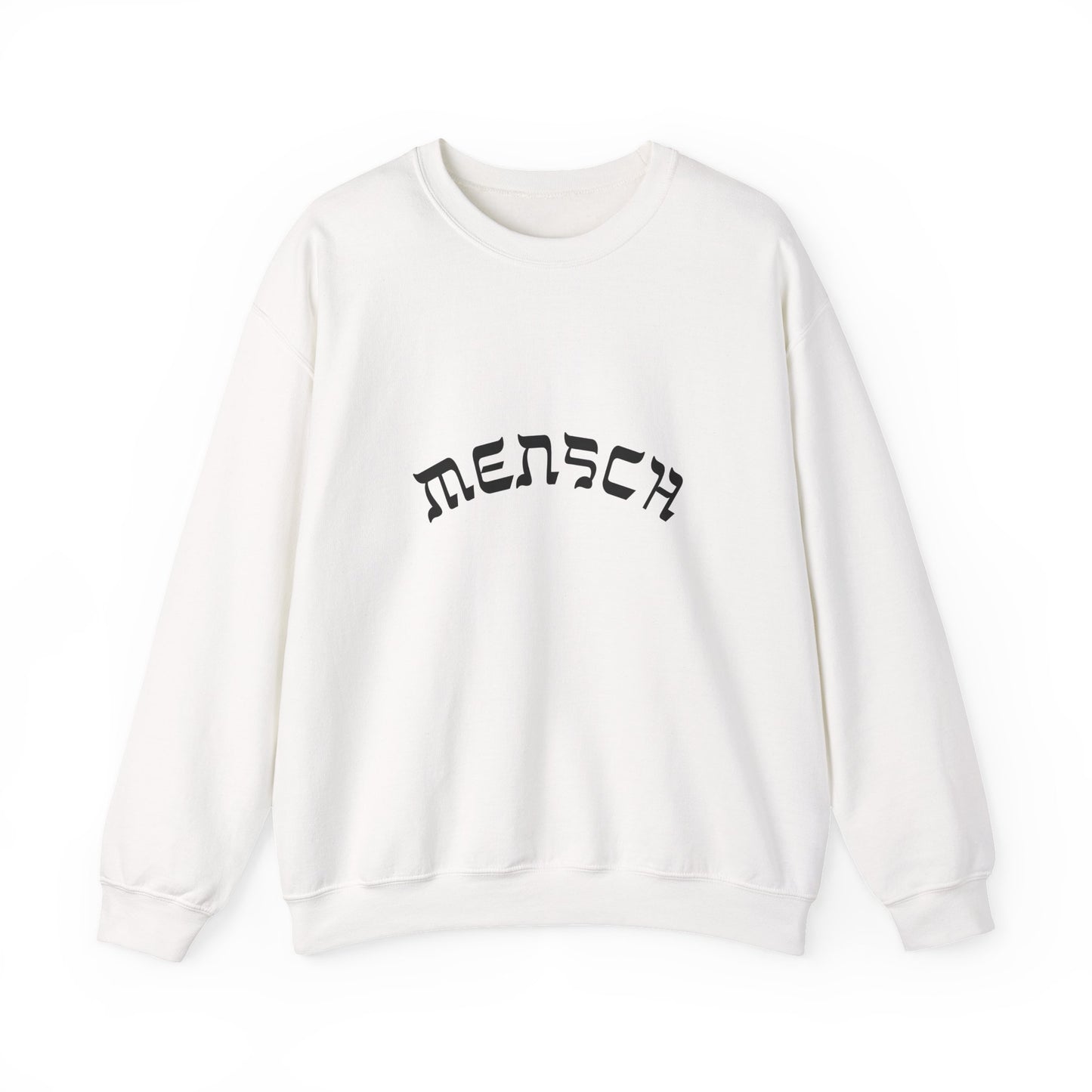 Mensch Sweatshirt, Funny Yiddish Jewish Crewneck, Cute Hebrew Gift, Preppy Jewish Humor