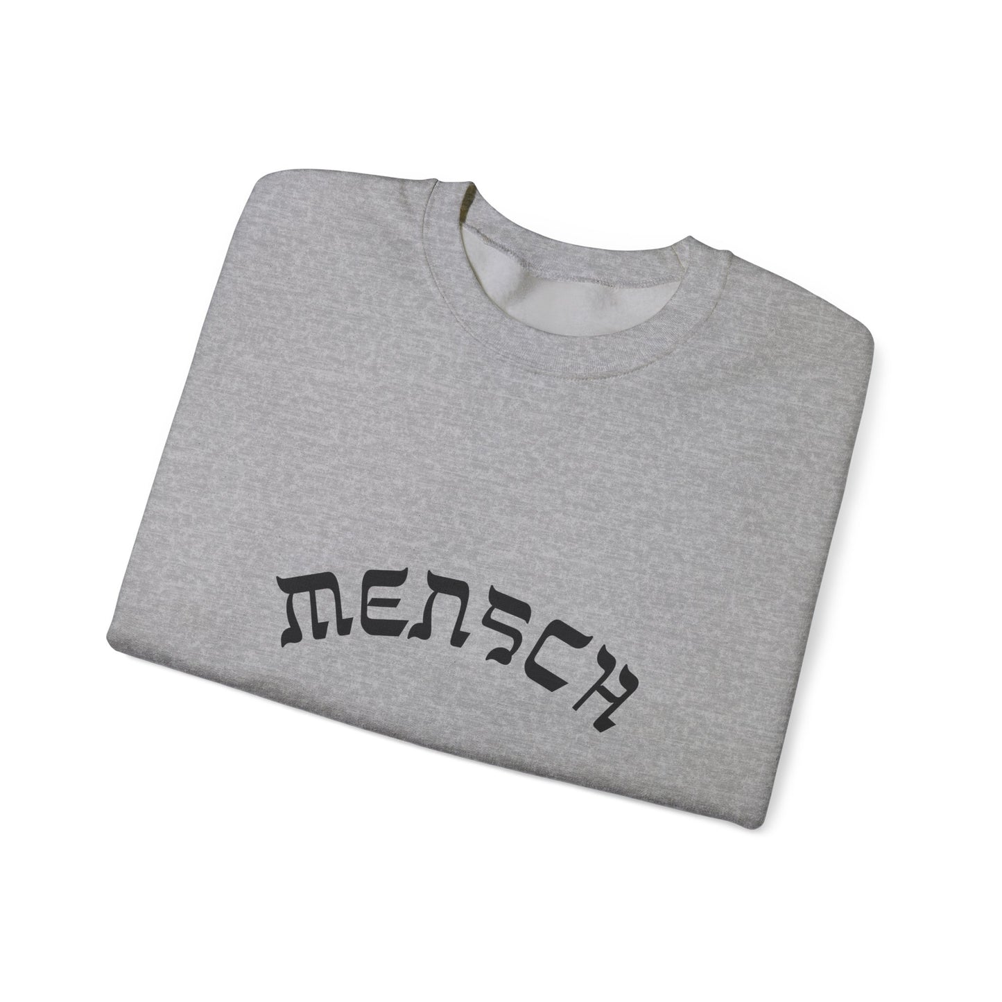 Mensch Sweatshirt, Funny Yiddish Jewish Crewneck, Cute Hebrew Gift, Preppy Jewish Humor