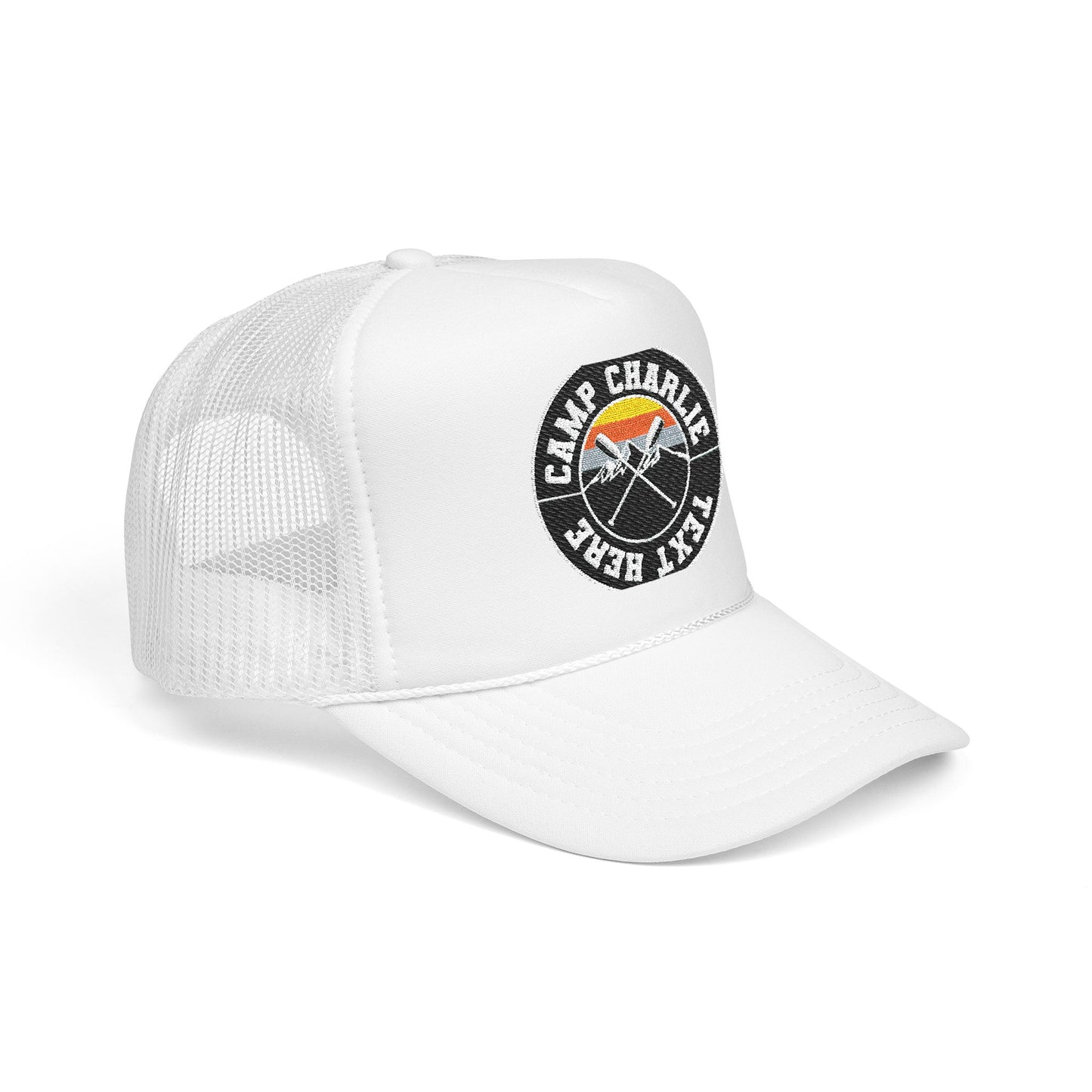 Custom Bar Mitzvah Hats (Set of 10), Personalized Bat Mitzvah Trucker Hat, Bulk Event Merch, Party Favor — Camp