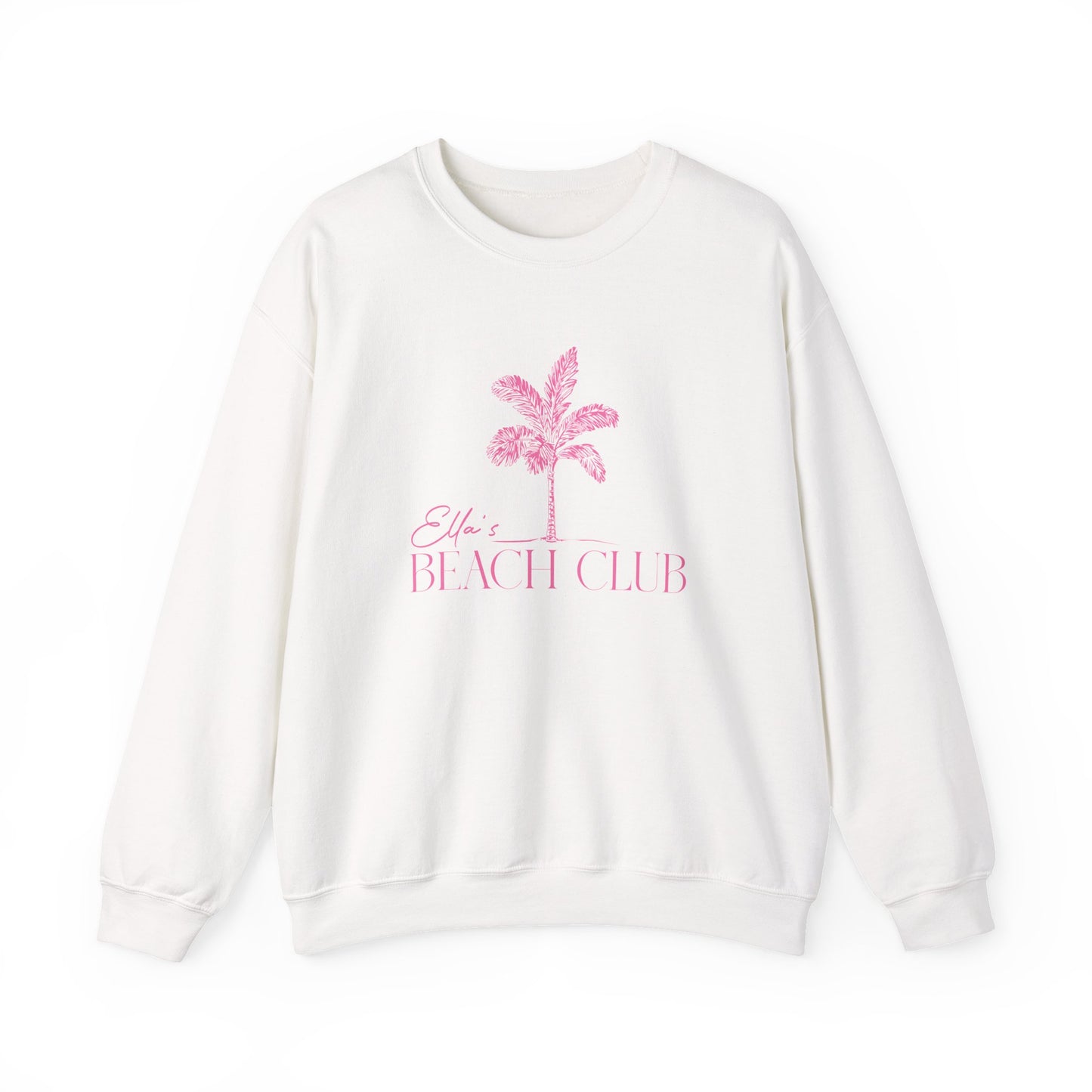 Custom Bar Mitzvah Sweatshirts (Set of 10), Personalized Bat Mitzvah Crewneck, Bulk Event Merch, Youth Party Favor — Beach Club