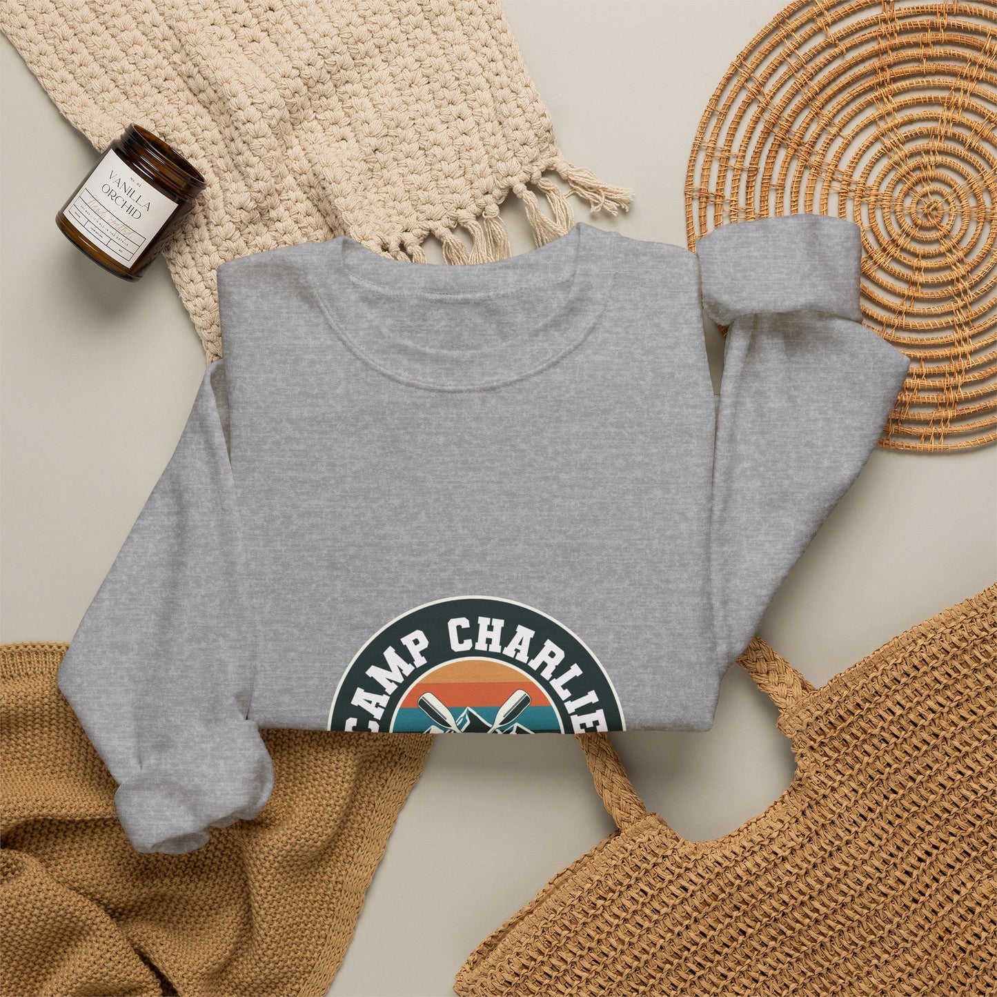 Custom Bar Mitzvah Sweatshirts (Set of 10), Personalized Bat Mitzvah Crewneck, Bulk Event Merch, Youth Party Favor — Camp