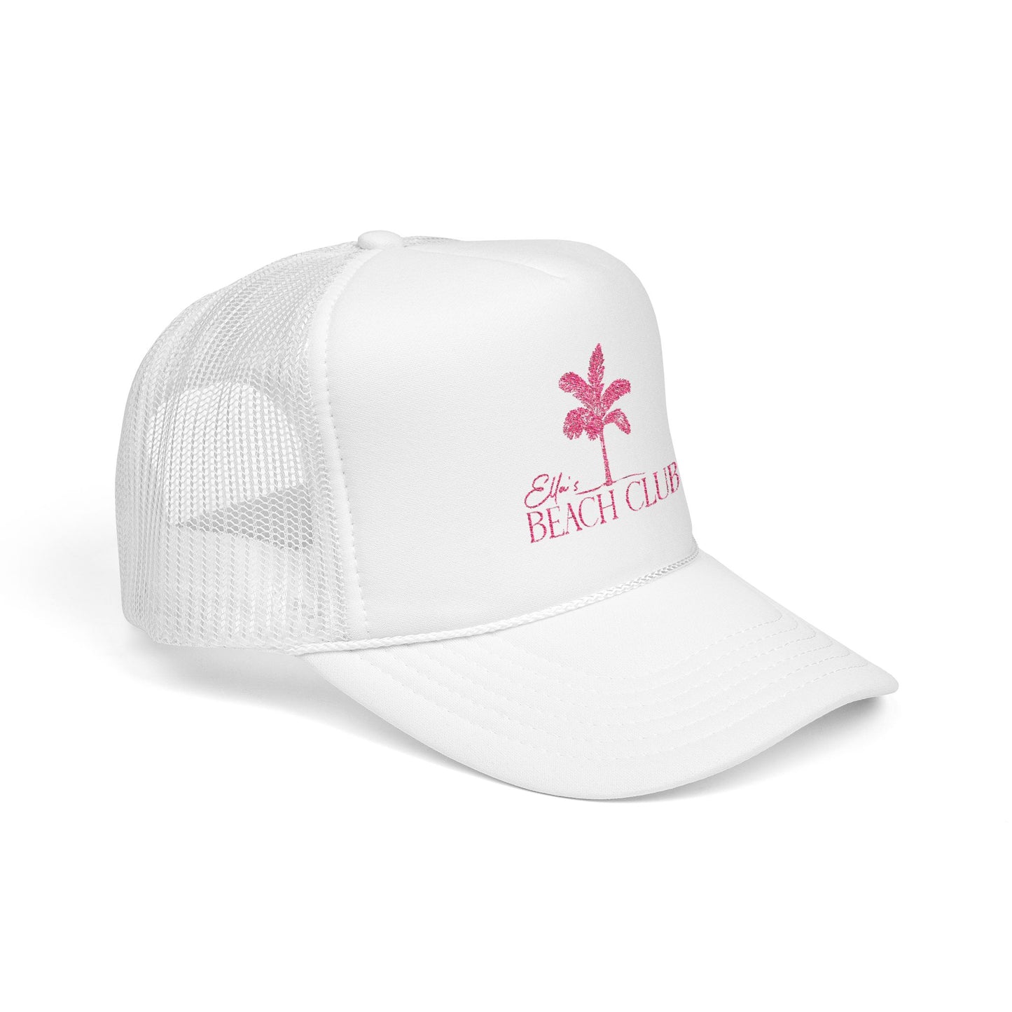 Custom Bar Mitzvah Hats (Set of 10), Personalized Bat Mitzvah Trucker Hat, Bulk Event Merch, Party Favor — Beach Club