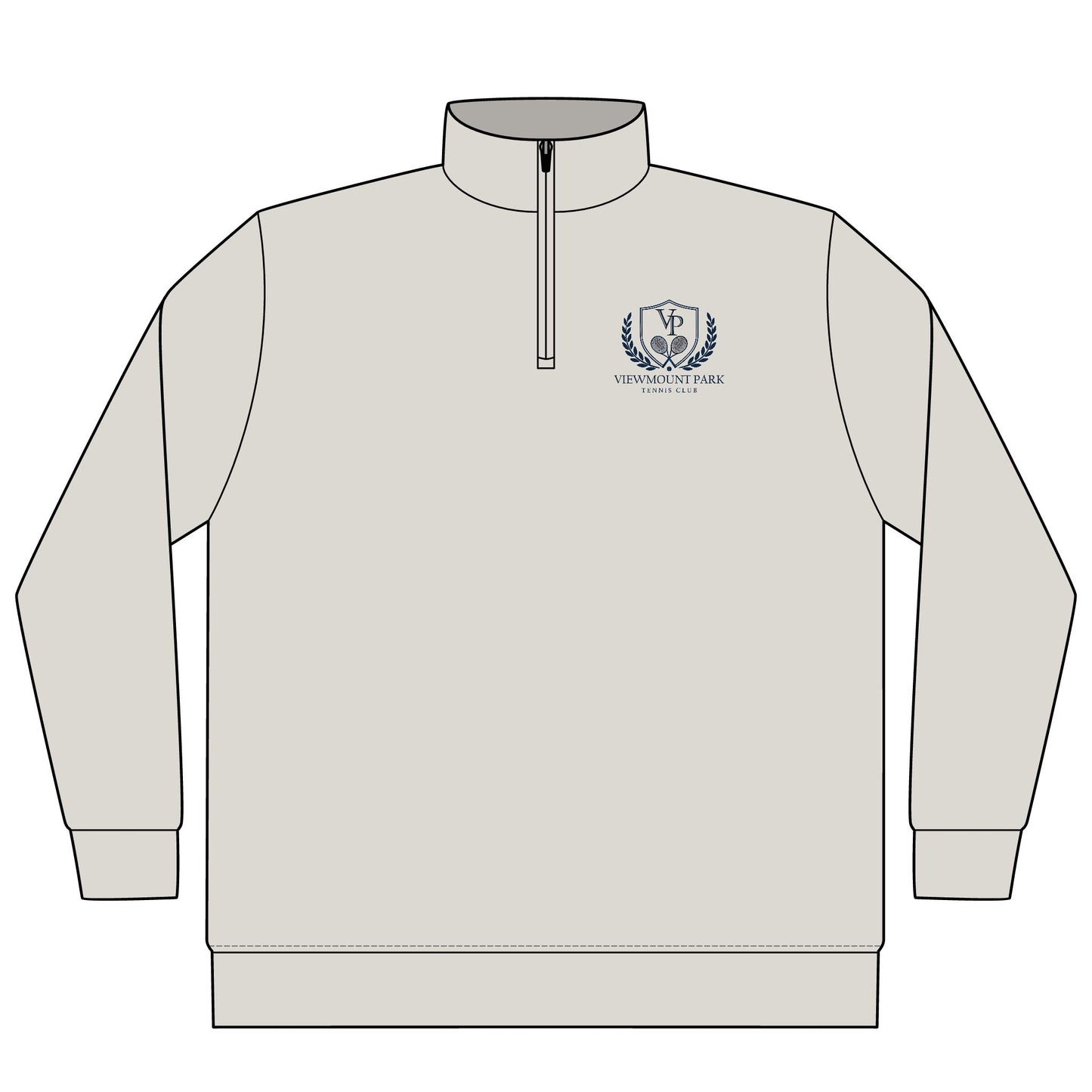 Viewmount Park Tennis Club Quarter-Zip Pullover | Pigment-Dyed