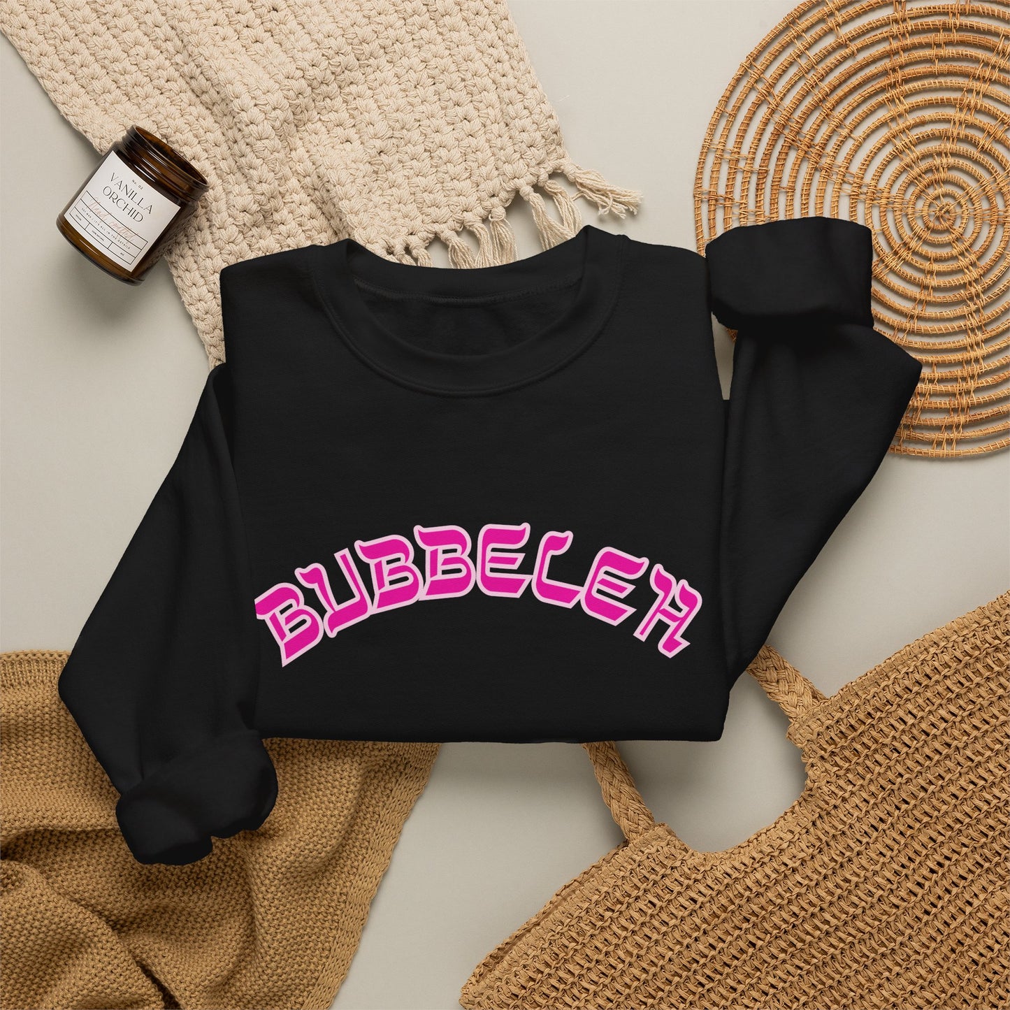 Bubbeleh Sweatshirt, Funny Yiddish Jewish Crewneck, Cute Hebrew Gift, Preppy Jewish Humor