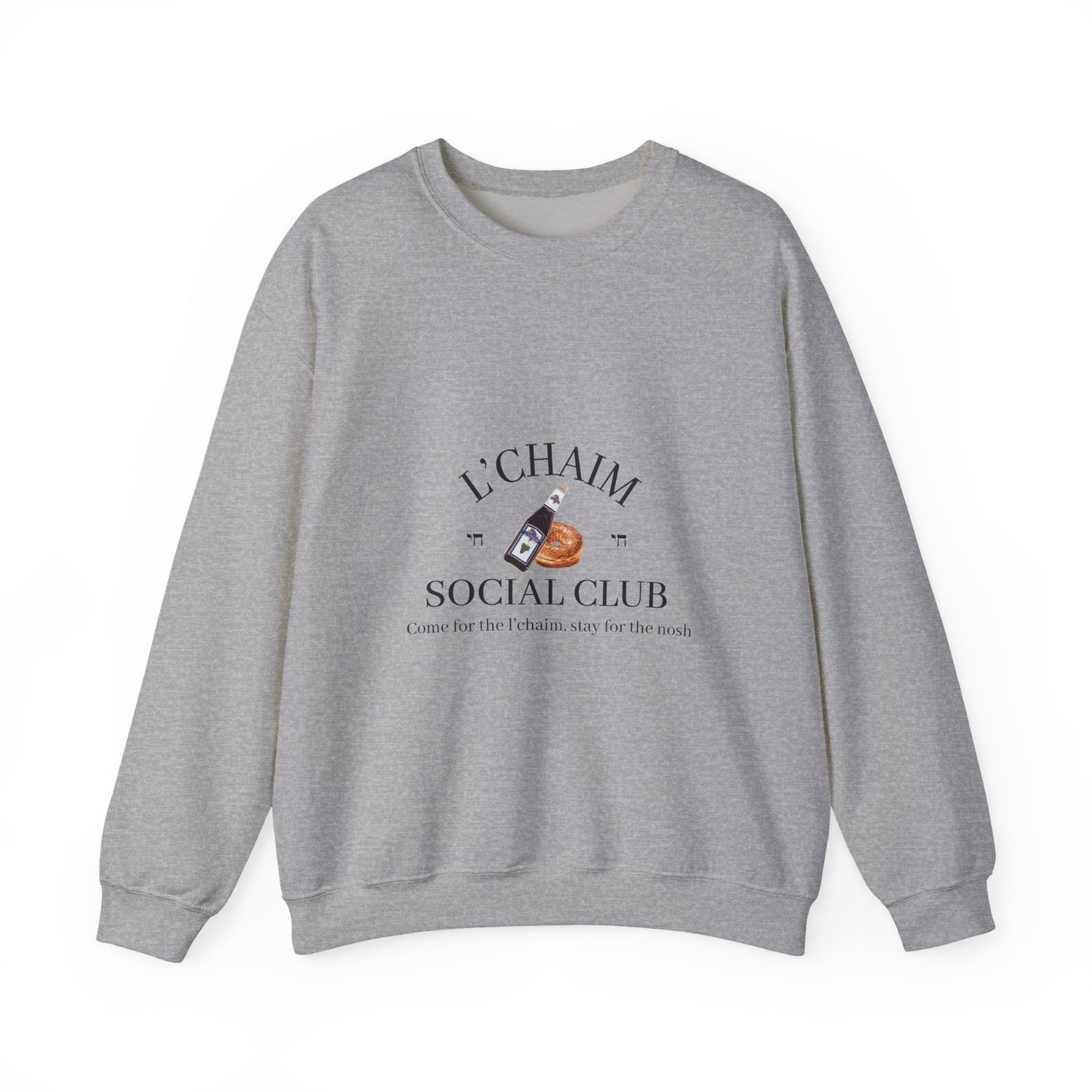 Custom Bar Mitzvah Sweatshirts (Set of 10), Personalized Bat Mitzvah Crewneck, Bulk Event Merch, Youth Party Favor — L'Chaim Social Club
