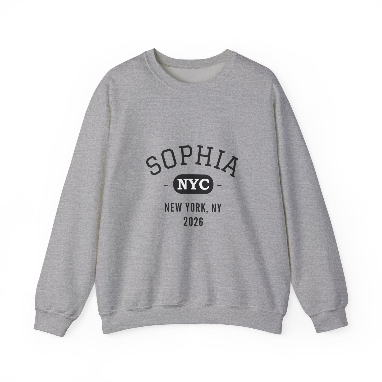 Custom Bar Mitzvah Sweatshirts (Set of 10), Personalized Bat Mitzvah Crewneck, Bulk Event Merch, Youth Party Favor — NYC City Drop
