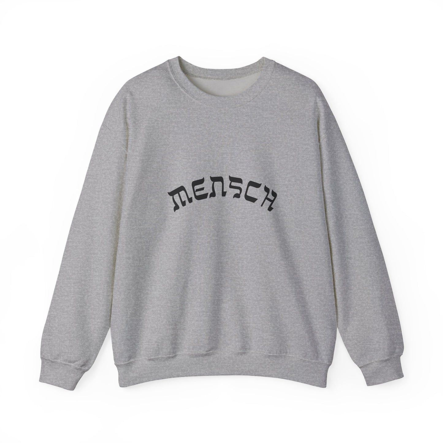 Mensch Sweatshirt, Funny Yiddish Jewish Crewneck, Cute Hebrew Gift, Preppy Jewish Humor